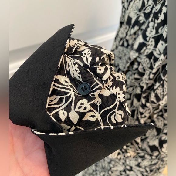 NWOT REISS Micah Printed Long-Sleeve Midi  Dress - Picture 12 of 15